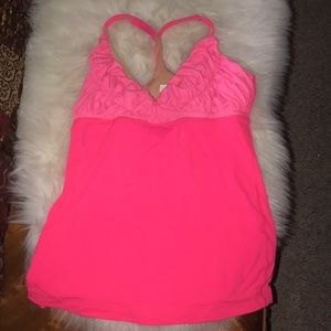 Hot pink LuLu Lemon tank Size 8